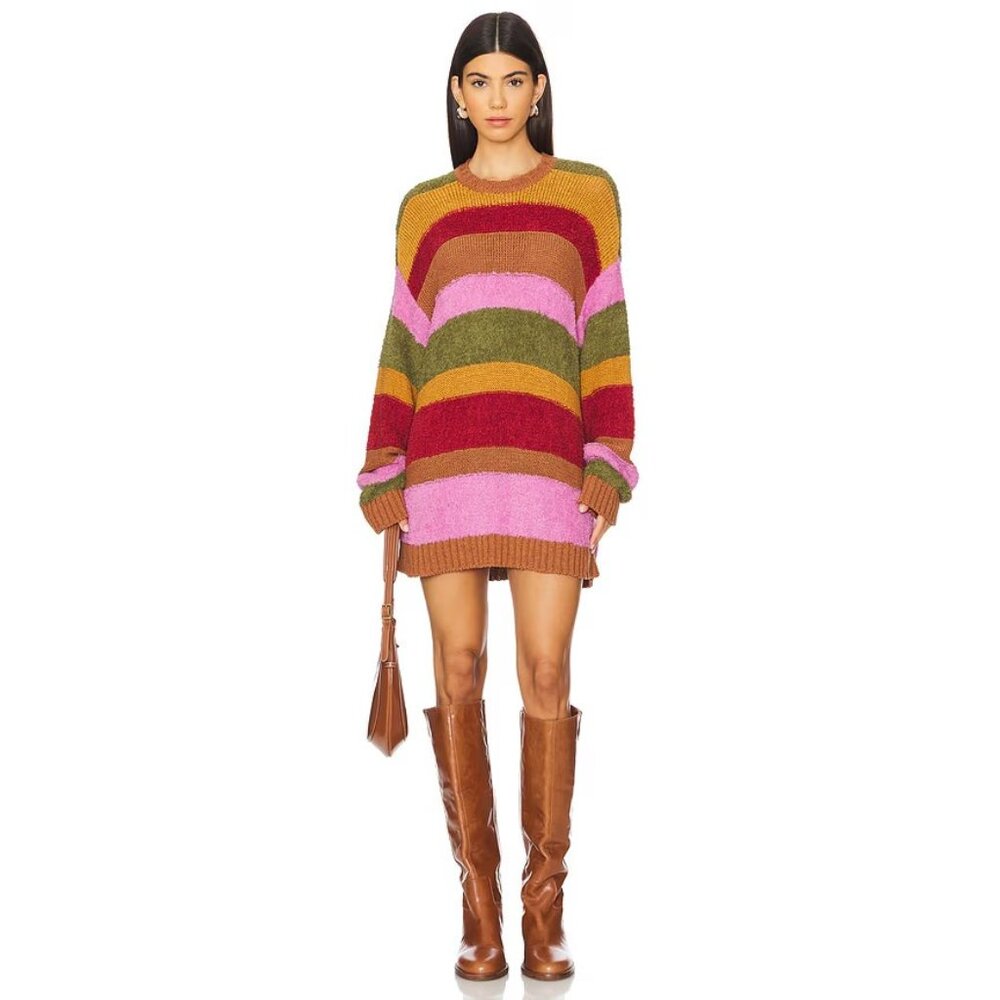 Show Me Your Mumu Chilly Sweater Hutch Multi Stripe